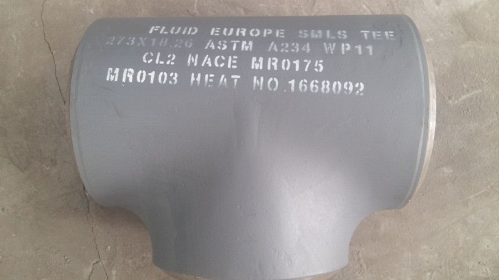 ASME B16.9 BUTT WELD FITTING SMLS TEE 273*18.26 A234 WP11 CL2 TEE NACE MR0175