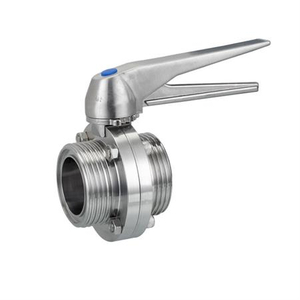 Sanitary Male Butterfly Valve With Stainless Steel Handle