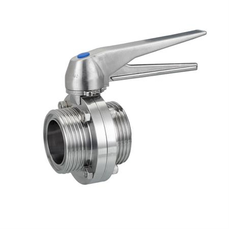 Sanitary Male Butterfly Valve With Stainless Steel Handle