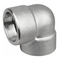 China Forged Elbow Manufacturer ASME SA182 F321 Stainless Steel Socket Weld 90 Degree Elbow ASME B16.11 DN80 3000#