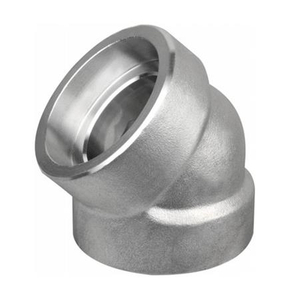 China Forged Elbow Manufacturer N04400/N08810/N08020/N06625 45 Degree Elbow Socket Weld ASME B16.11 2" 9000#