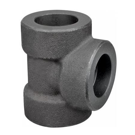 China Forged Fittings Manufacturer ASTM A350 LF2 Socket Weld Tee ASME B16.11 3000# DN65