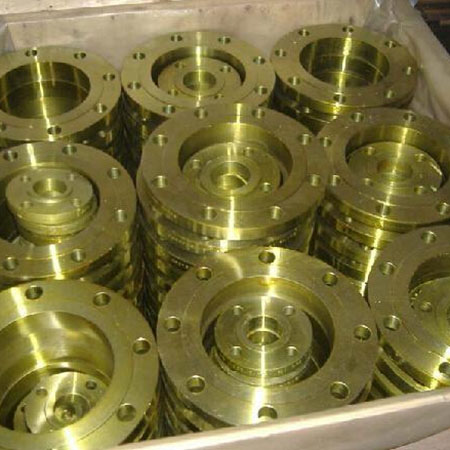Golden Coating Forged Plate Flanges A694 F42, F46, F48, ASTM A182 FF Plate Flange, DN80, PN16, UNI2278-67
