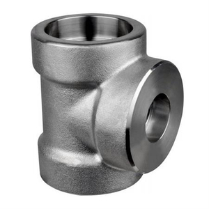 China High Pressure Fittings Supplier A182 GR F5 Alloy Steel Socket Weld Reducing Tee ASME B16.11,DN50 9000LB