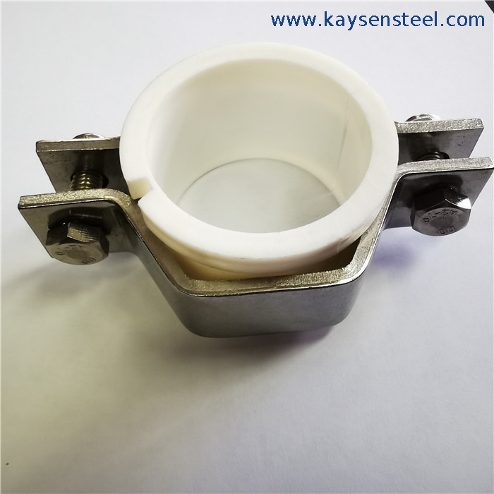 Sanitary Hex Pipe Holder with ABS Sleeve