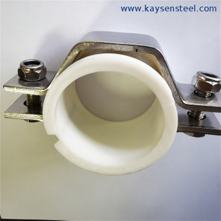 Sanitary Hex Pipe Holder with ABS Sleeve